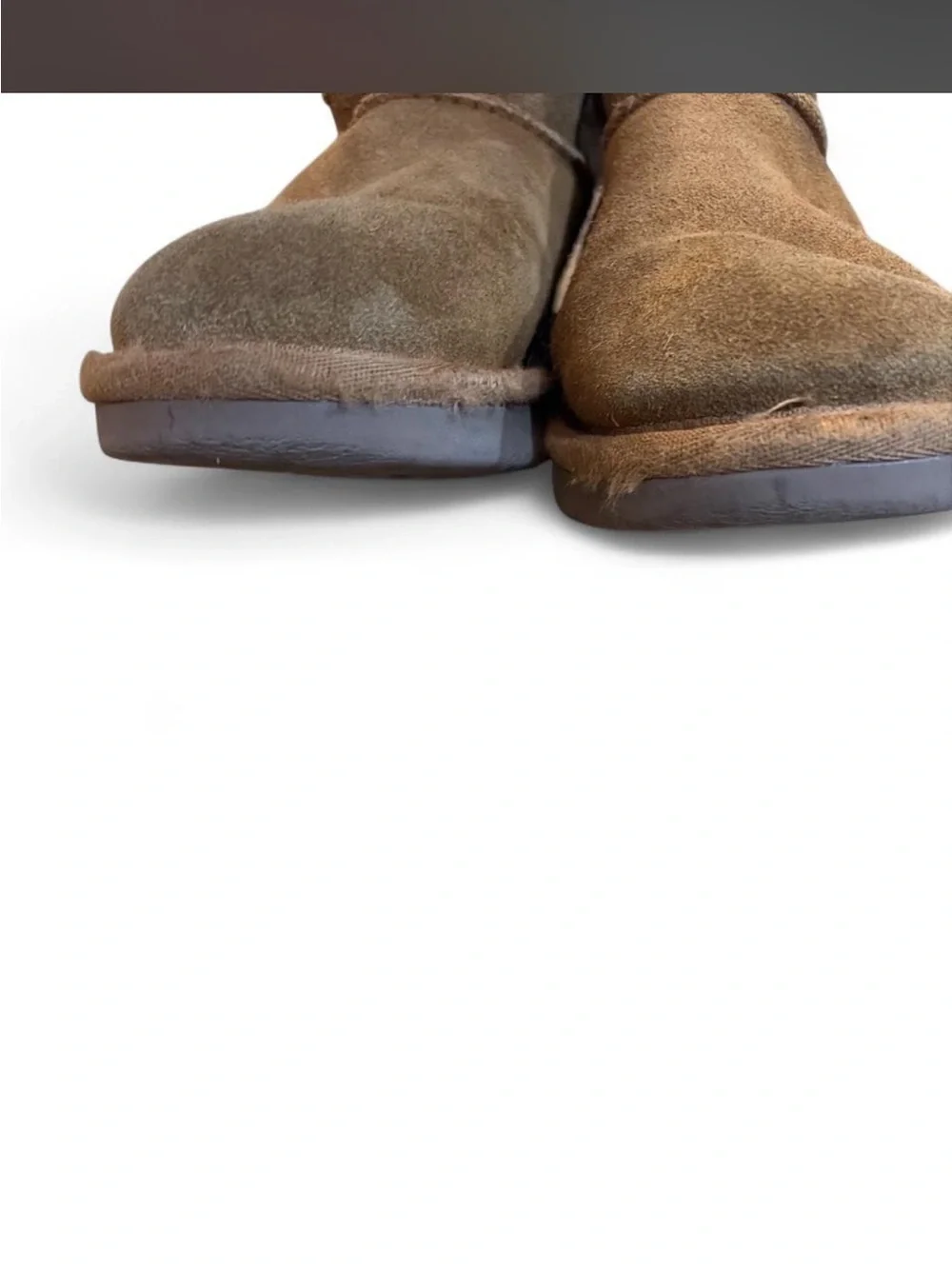 Kids brown suede lined boots